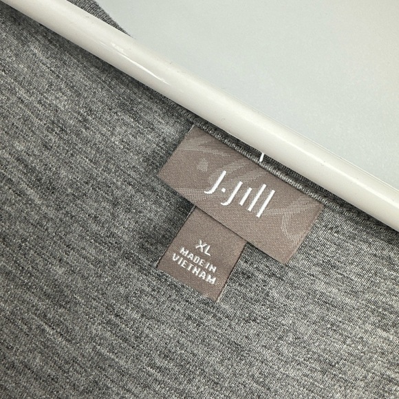 J JILL Women’s XL Sleeveless Popover Gray Midi Dress - Picture 2 of 3